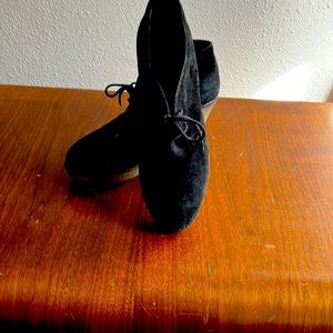 Andre Assous wedge suede boots black size 38